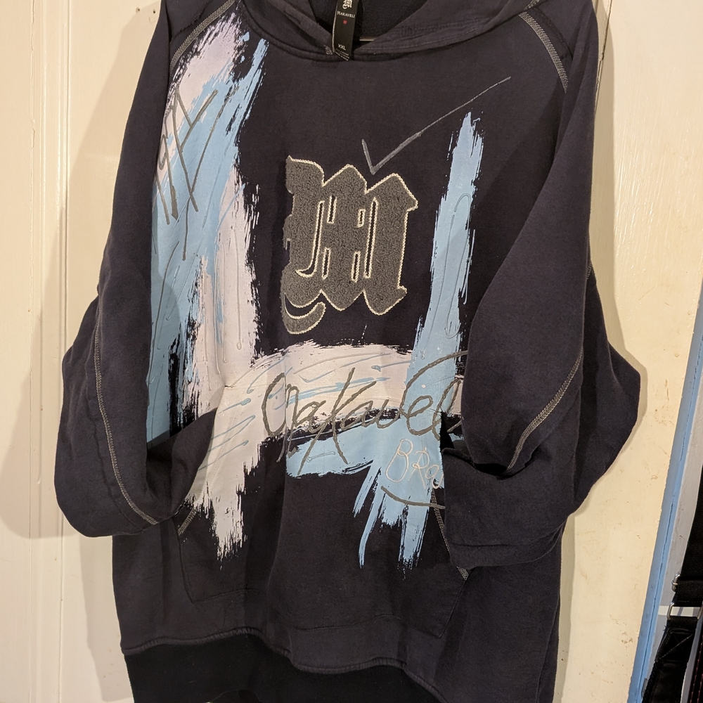 Black and Blue Graphic Hoodie